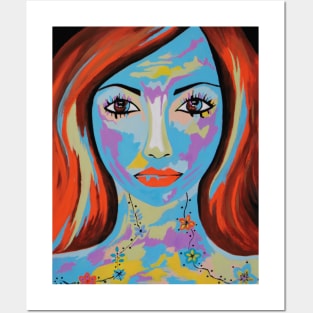 AVANI Pretty Woman Acrylic Painting Posters and Art